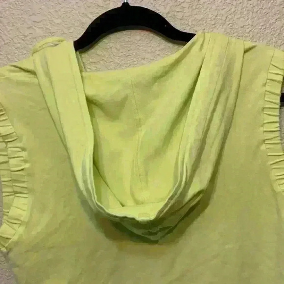 Pendleton swimsuit cover up sz M summer vaca beach resort yellow light green - Picture 7 of 8